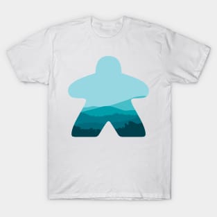 Board Game Meeple Mountains T-Shirt